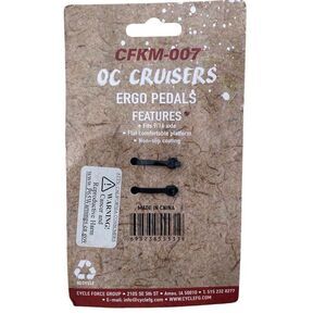 Ocean City Cruisers NWT Bike Pedals Bicycle Ergo Pedals 9/16 Axle Non-Slip Black